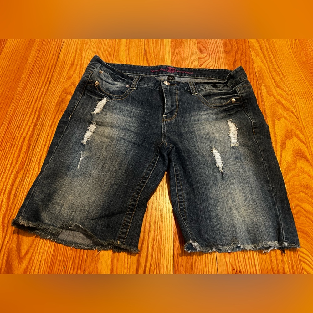 Y2K Vintage 2B Bebe Dark Blue Denim Shorts